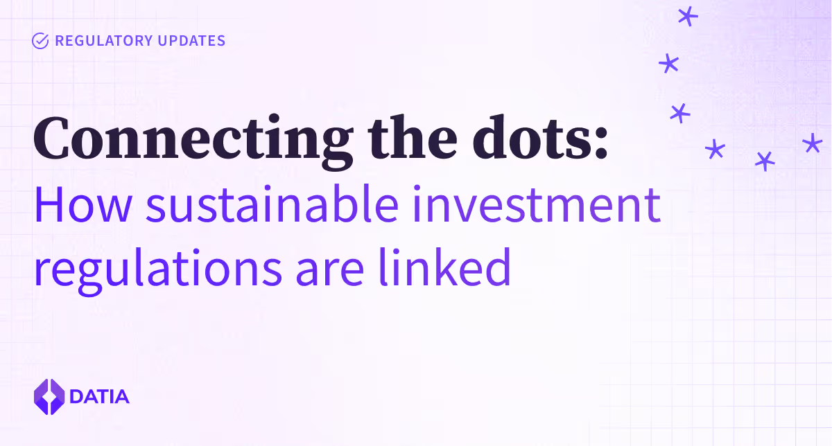 Together, the EU Taxonomy, SFDR, CSRD, and MiFID II will drive sustainable investing growth illustration
