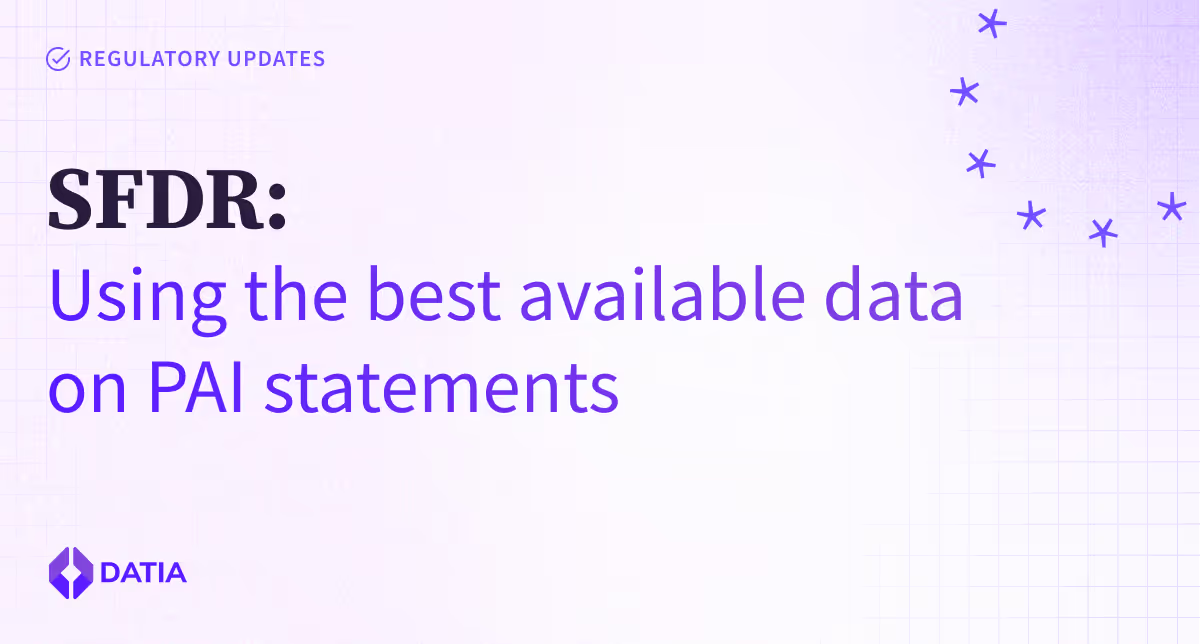 How to comply with SFDR despite the data limitations illustration
