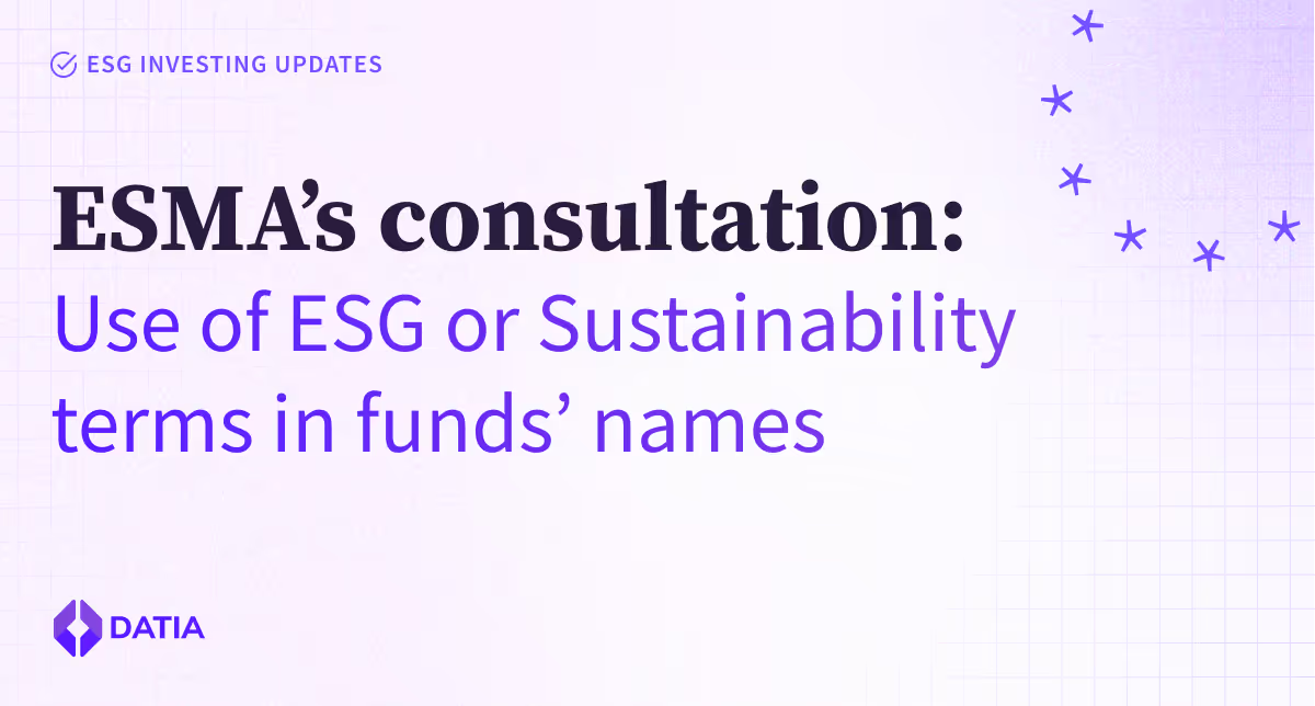 Referencing ESG or Sustainability in your fund’s name? Keep an eye on ESMA’s upcoming guidelines illustration