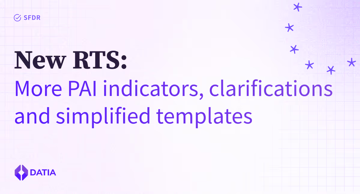 Understand how the newly proposed RTS will help simplify SFDR illustration