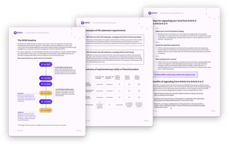 Mastering SFDR: a complete guide to upgrade your funds illustration