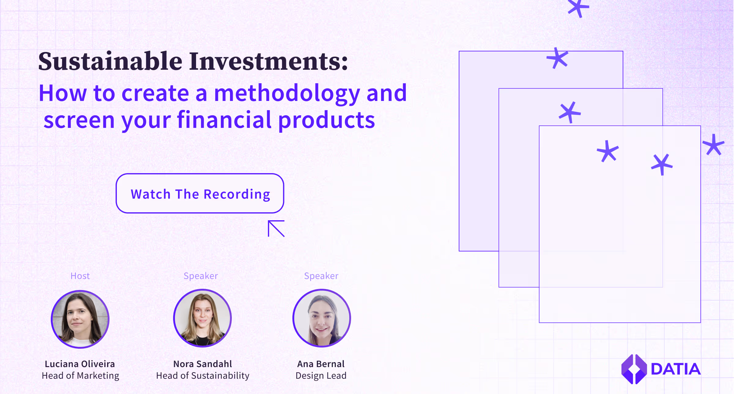 Sustainable Investments: How to create a methodology and screen  your financial products